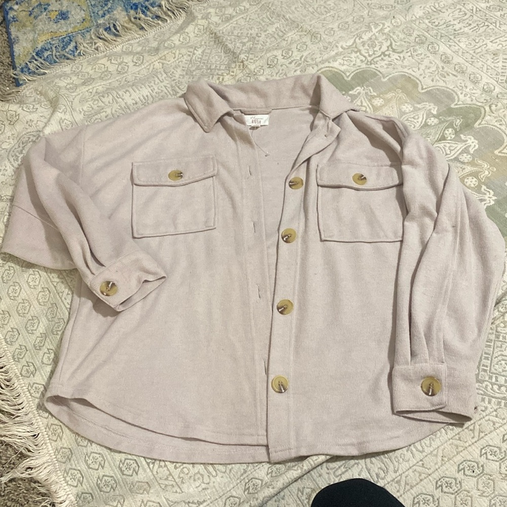 Oversized button down